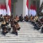 Presiden Joko Widodo resmi mengumumkan susunan kabinetnya periode 2019-2024 di Istana Kepresidenan,. Sejumlah nama baru muncul sebagai menteri Kabinet Jokowi Jilid II. Kabinet Jokowi-Maruf Amin diberi nama Kabinet Indonesia Maju yang akan bekerja selama lima tahun ke depan./daelpos.com