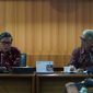 Wakil Menteri (Wamen) Lingkungan Hidup dan Kehutanan (LHK), Alue Dohong menerima Himpunan Gambut Indonesia (HGI) di Manggala Wanabakti, Istimewa