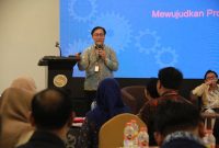Asisten Deputi Standardisasi Jabatan dan Pengembangan Karier Kementerian PANRB Aba Subagja dalam Rapat Koordinasi Penetapan Instansi Teknis Jabatan Pelaksana, di Bogor / Foto Istimewa