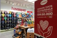 Gerai Havaianas mengkampanyekan program 