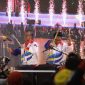 Ajang Pekan Olahraga Pelajar Nasional (POPNAS) XV tahun 2019 resmi ditutup oleh Sesmenpora Gatot S Dewa Broto di Hall A Komplek GOR Soemantri Brojonegoro, Kuningan, Jakarta, Minggu ( 24/11) malam. Tahun ini Jawa Barat keluar sebagai juara umum disusul DKI Jakarta dan Jawa Timur.(foto:egan/kemenpora.go.id)