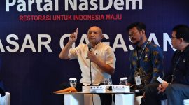 Menteri Koperasi dan UKM Teten Masduki menjadi pembicara pada talkshow 