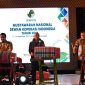 Menteri Koperasi dan UKM Teten Masduki bersama Ketua Umum Dewan Koperasi Indonesia (Dekopin) Nurdin Halid dan Wakil Gubernur Sulawesi Selatan Andi Sudirman Sulaiman membuka Musyawarah Nasional Dekopin tahun 2019 di Makassar, Senin (12/11/2019) / daelpos.com