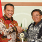 Presiden PKS Mohamad Sohibul Iman dan Ketua MPR RI Bambang Soesatyo dalam Silaturahim Kebangsaan di kantor DPP PKS, Selasa (26/11) (PKSFoto) 