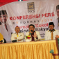 Presiden PKS Mohamad Sohibul Iman memberikan keterangan dalam Konferensi Pers Rakornas PKS 2019 di Jakarta, Sabtu (16/11/2019) / daelpos.com