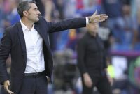 Pelatih Barca Ernesto Valverde di laga lawan Levante. -Istimewa-