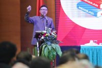 Menteri Pendayagunaan Aparatur Negara dan Reformasi Birokrasi (PANRB) Tjahjo Kumolo, dalam acara Pelepasan Alumni PKN Tingkat I Angkatan XLIII Tahun 2019 di Auditorium Lembaga Administrasi Negara LAN Veteran, Jakarta / Foto Istimewa