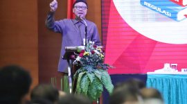 Menteri Pendayagunaan Aparatur Negara dan Reformasi Birokrasi (PANRB) Tjahjo Kumolo, dalam acara Pelepasan Alumni PKN Tingkat I Angkatan XLIII Tahun 2019 di Auditorium Lembaga Administrasi Negara LAN Veteran, Jakarta / Foto Istimewa