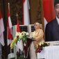 Ny. Erni Guntarti Tjahjo Kumolo dalam serah terima jabatan Ketua Umum DWP Pusat periode 2019-2024 di Jakarta / Foto Istimewa