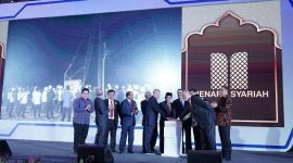 Pemancangan Perdana Menara Syariah ditandai dengan penekanan sirine / daelpos.com