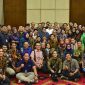 Presiden Jokowi berfoto bersama para wartawan yang bertemu dengannya di Hotel Novotel, Balikpapan, Kaltim, Rabu (18/12/2019) pagi./ Foto Istimewa