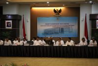 Menteri Koperasi dan UKM Teten Masduki memimpin Rapat Koordinasi dan Sinergi Pemberdayaan Koperasi dan UMKM tahun 2020-2024 yang dihadiri Kepala Dinas yang membidangi koperasi dan UMKM seluruh Indonesia, Jakarta, Senin (09/12/2019).