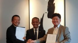 MOU nindya karya dengan samsung engineering disaksikan kepala BKPM / Istimewa
