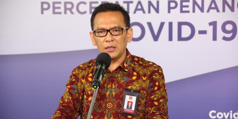 Sekretaris Utama Badan Intelijen Negara (BIN) Komjen Pol. Bambang Sunarwibowo di Media Center Gugus Tugas Nasional, Jakarta