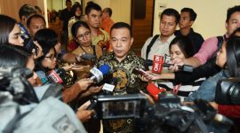 Wakil Ketua DPR RI Sufmi Dasco Ahmad saat ditemui awak media di Gedung Nusantara III, Senayan, Jakarta. 