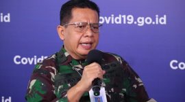  Wakil Koordinator Subbidang Pengamanan dan Penegakan Hukum Gugus Tugas Nasional Laksma TNI Ribut Eko (KOMBEN BNPB/Dume Sinaga)