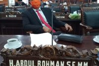 Ketua fraksi PDIP H Abdul Rohman SE. MM