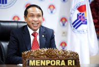Menteri Pemuda dan Olahraga Republik Indonesia (Menpora RI) Zainudin Amali menyampaikan orasi ilmiah secara virtual kepada wisudawan Universitas Sebelas Maret (UNS), Solo, Jawa Tengah, Sabtu (15/8)