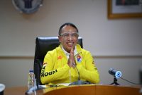 Menteri Pemuda dan Olahraga, Zainudin Amali pada sesi konfrensi virtual jelang gelaran Wushu Championship 2020 / Ist