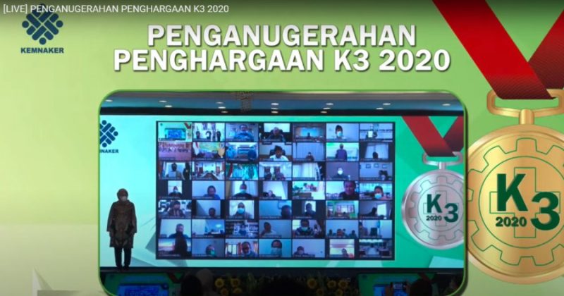 PGN raih penghargaaan bidang K3 dari Kemanaker RI tahun 2020 / Ist