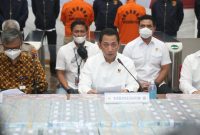 Kabareskrim Polri Komjen Listyo Sigit Prabowo dalam konferensi pers di Bareskrim Polri, Rabu (16/12/2020) / Ist