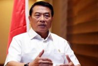  Kepala Staf Kepresidenan Moeldoko di Kantor Presiden, Jakarta, pada Selasa, 30 Maret 2021 / 