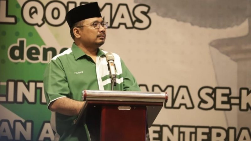  Menteri Agama Yaqut Cholil Qoumas / Net