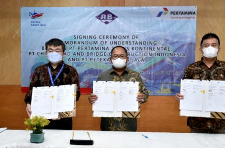 Pertamina Trans Kontinental Kembangkan Bisnis Bersama China Road and Bridge Construction Indonesia