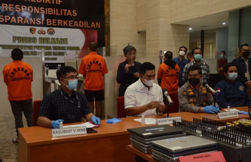 Kabag Penum Divisi Humas Polri, Kombes Pol Ahmad Ramadhan dalam konferensi pers, Kamis (17/6/2021). (Foto Humas Mabes Polri) / Net