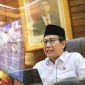 Menteri Desa PDT dan Transmigrasi, Abdul Halim Iskandar mnelalui video conference menghadiri Rapat Tingkat Menteri(RTM)terkait perhitungan kemiskinan oleh BPS dan Intervensi Pemerintah dalam percepatan penurunan kemiskinan, senin (17/07)./ Ist