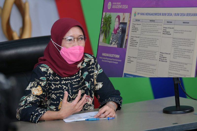 Dirjen Pengembangan Ekonomi dan Investasi Desa, Daerah Tertinggal dan Transmigrasi. Harlina  Sulistyorini. Foto : Biro Humas/ Kemendes PDTT