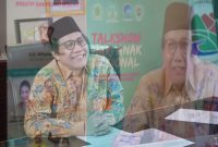 Menteri Desa, Pembangunan Daerah Tertinggal dan Transmigrasi, Abdul Halim Iskandar menjadi Keyone Speech dalam Acara Webtalk Majelis Ulama Indonesia diHari Anak Nasional 2021 dengan Tema 