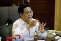 Menteri Desa, Pembangunan Daerah Tertinggal dan Transmigrasi (Mendes PDTT) Abdul Halim Iskandar menghadiri Rapat Koordinasi dengan Para Bupati dan Kepala Dinas Pemberdayaan Masyarakat Desa (PMD) di Provinsi Maluku, Nusa Tenggara Timur, Papua dan Papua Barat membahas pengentasan kemiskinan ekstrIm secara virtual, Senin (30/8/2021) Foto By Nugrah S Humas PP Kemendes