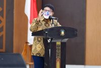 Menteri Komunikasi dan Informatika, Johnny G. Plate dalam Forum Komunikasi Pimpinan Daerah Papua yang digelar di Sasana Krida Kantor Gubernur Papua, Jayapura, Kamis (23/09/2021) / Ist