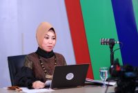 Direktur Jenderal Pembangunan dan Pengembangan Kawasan Transmigrasi, Aisyah Gamawati menjadi narasumber pada acara Kuliah Online Akademi Desa
dengan tema 
