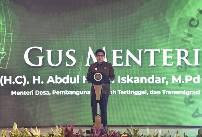 Menteri Desa, Pembangunan Daerah Tertinggal, dan Transmigrasi, Abdul Halim Iskandar membuka Puncak Gelar Teknologi Tepat Guna Nasional XXII Tahun 2021 dengan tema Melalui Gelar TTG Nasional Kita Tingkatkan Pendayagunaan Teknologi Tepat Guna yang Ramah Lingkungan dan Berkelanjutan Menuju Daya Saing. Jakarta , Senin (20/09/2021). 