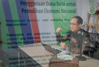 Direktur Jenderal Pembangunan Desa dan Perdesaan Kementerian Desa, Pembangunan Daerah Tertinggal dan Transmigrasi Sugito menjadi Narasumber dalam kuliah online Akademi Desa dengan tema Prioritas Penggunaan Dana Desa Tahun 2022 secara virtual di kantor Kemendes PDTT pada Kamis, (30/9/2021).