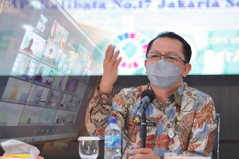 Sekretaris Jenderal Kementerian Desa, PDT dan Transmigrasi, Taufik Madjid memberikan sambutan dalam Pembukaan Verifikasi Langsung Penilaian Mandiri Penerapan Sistem Merit Tahun 2021 di Lingkungan Kementerian Desa PDTT, pada Kamis, (7/10)./ Foto Ist