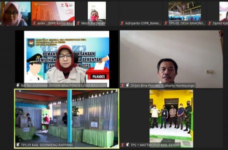 Pelaksanaan Pilkades Serentak 2021 di Kabupaten Sidrap Berjalan Lancar