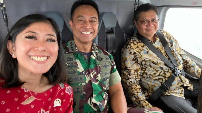 Ketum Golkar Airlangga Hartarto Ucapkan Selamat ke Jenderal Andika Perkasa Terpilih Panglima TNI / Foto Ist