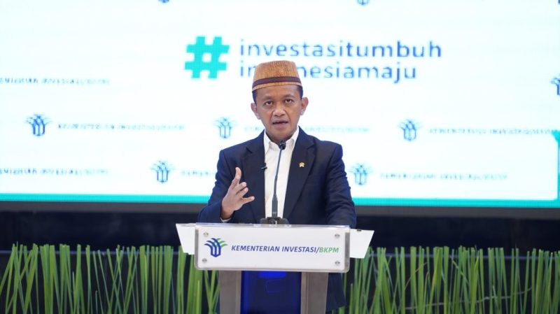 Menteri Investasi/Kepala Badan Koordinasi Penanaman Modal (BKPM) Bahlil Lahadalia / foto ist