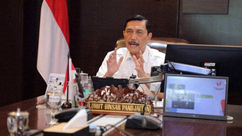 Menteri Koordinator Bidang Kemaritiman dan Investasi Luhut Binsar Pandjaitan ( foto istimewa )