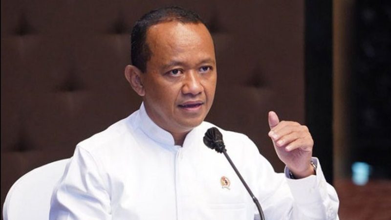 Menteri Investasi - Kepala Badan Koordinasi Penanaman Modal (BKPM) Bahlil Lahadalia ( foto Istimewa )
