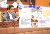 Abdul Halim Iskandar Menteri Desa. PDTT didampinggi para Eselon 1 di Kementerian Desa, PDTT Menghadiri Rapat Kerja dengan Komisi V DPR RI. Senin, 11 April 2022 
