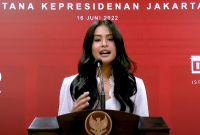 Maudy Ayunda selaku Tim Juru Bicara Presidensi G20 ( foto istimewa )