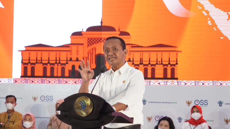 ), Menteri Investasi/Kepala Badan Koordinasi Penanaman Modal (BKPM) Bahlil Lahadalia ( foto istimewa )