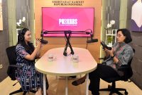 Menkeu Sri Mulyani saat menjadi bintang tamu di Podkabs episode 6 (Foto: Humas Setkab/Agung) 