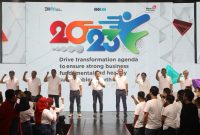 Pencanangan komitmen karyawan yang dipimpin langsung oleh CEO TelkomGroup pada acara TelkomClick 2023.