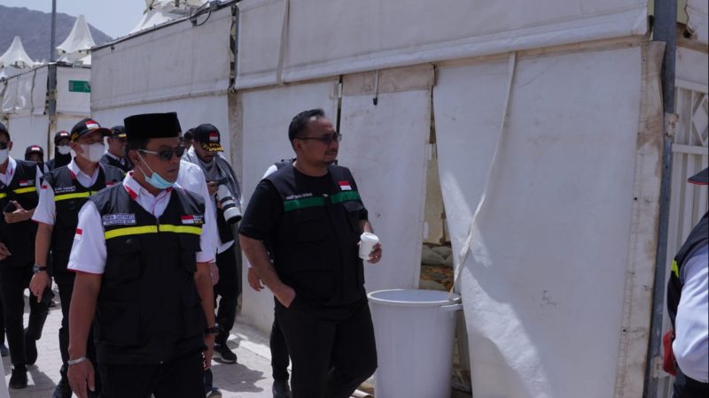 Menteri Agama Meninjau Persiapan Layanan di Tenda Mina / foto ist