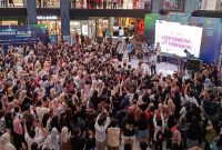 Antusiasme para pengunjung ketika mengikuti rangkaian acara Pakai Molis Fun Day di Cilandak Townsquare pada Sabtu (24/6).